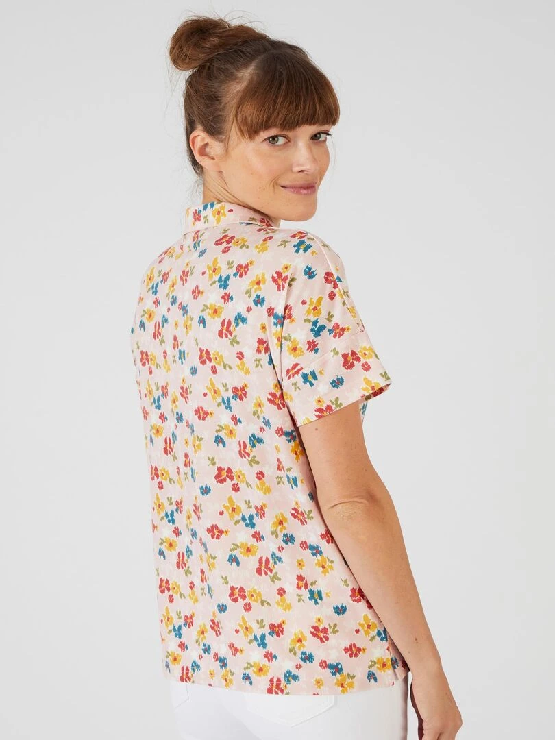 Tee shirt col chemise Climatyl   Damart   Rose