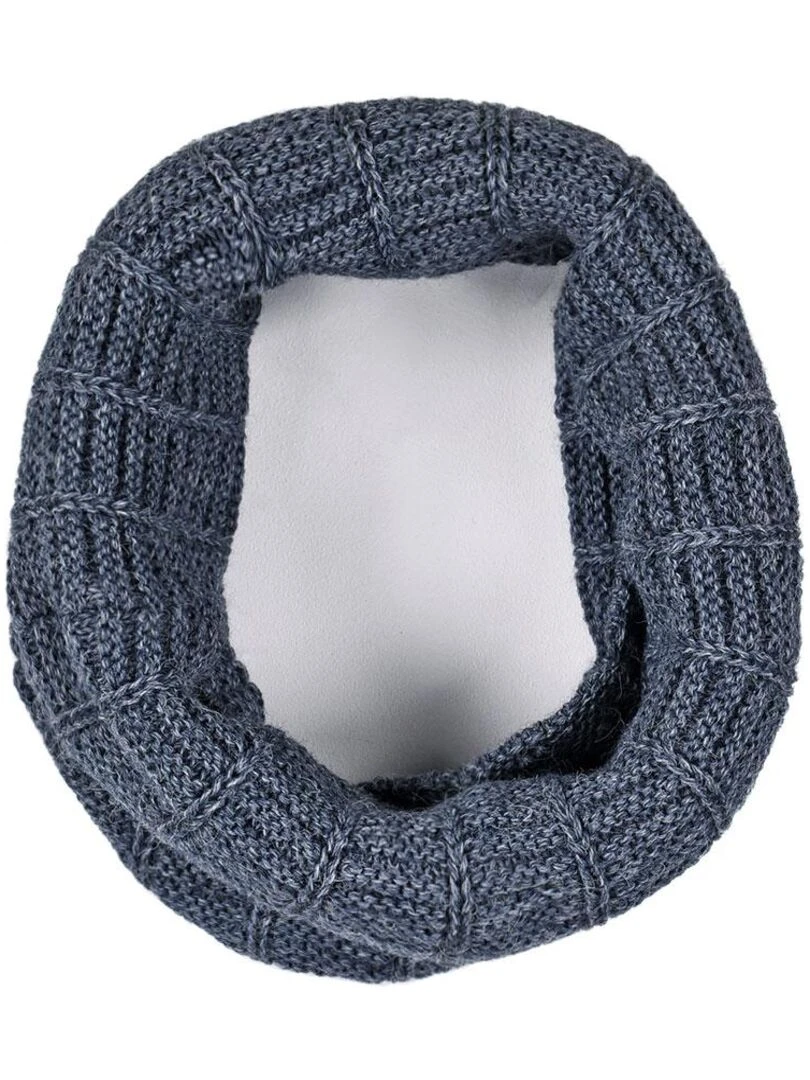 Ensemble Snood Bonnet Komin   Made in UE   Bleu marine