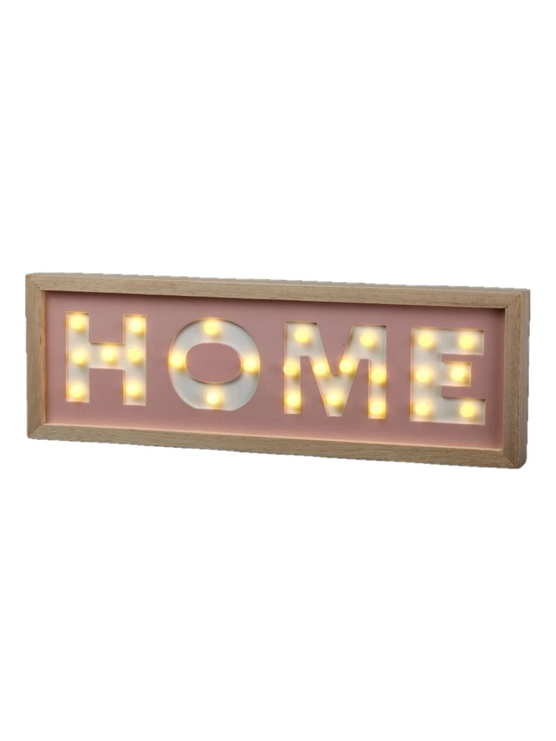 Mot a led à poser Home noel Blanc