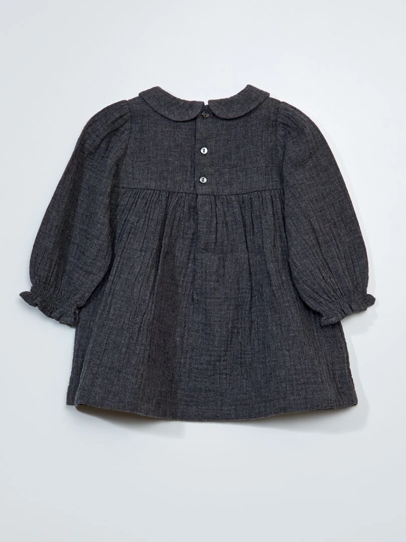 Robe en flanelle   Gris