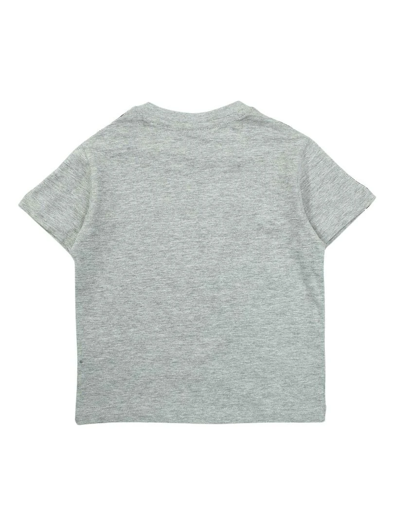 Nasa T shirt garçon imprimé logo en coton Gris