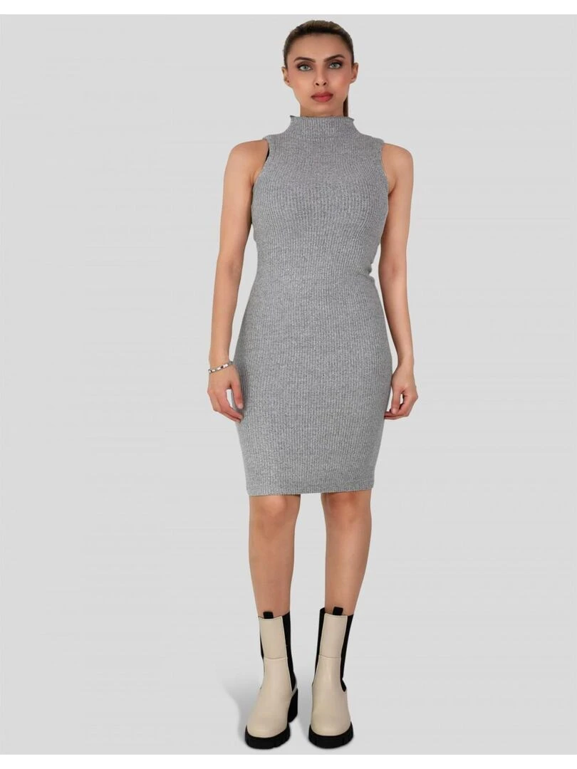 Robe longue Kebello Gris