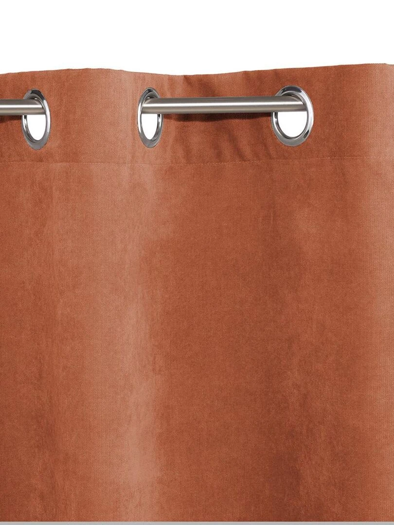 Rideau à l'aspect velours souple   Orange