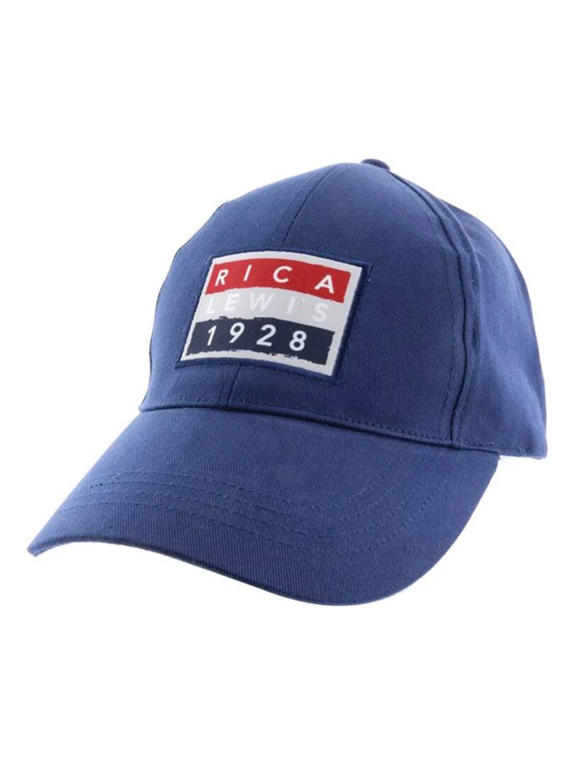 Casquette avec patch tissé DENIM Bleu