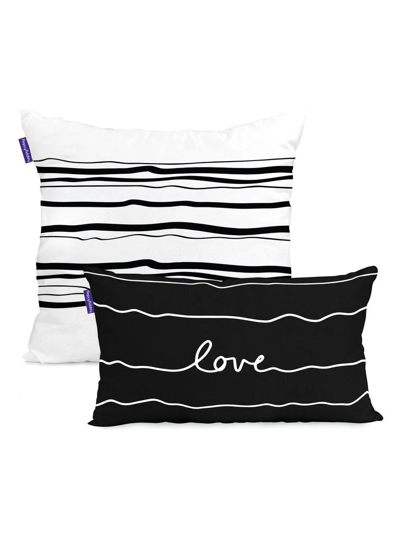 Coussin Camping "Happyfriday"   Blanc