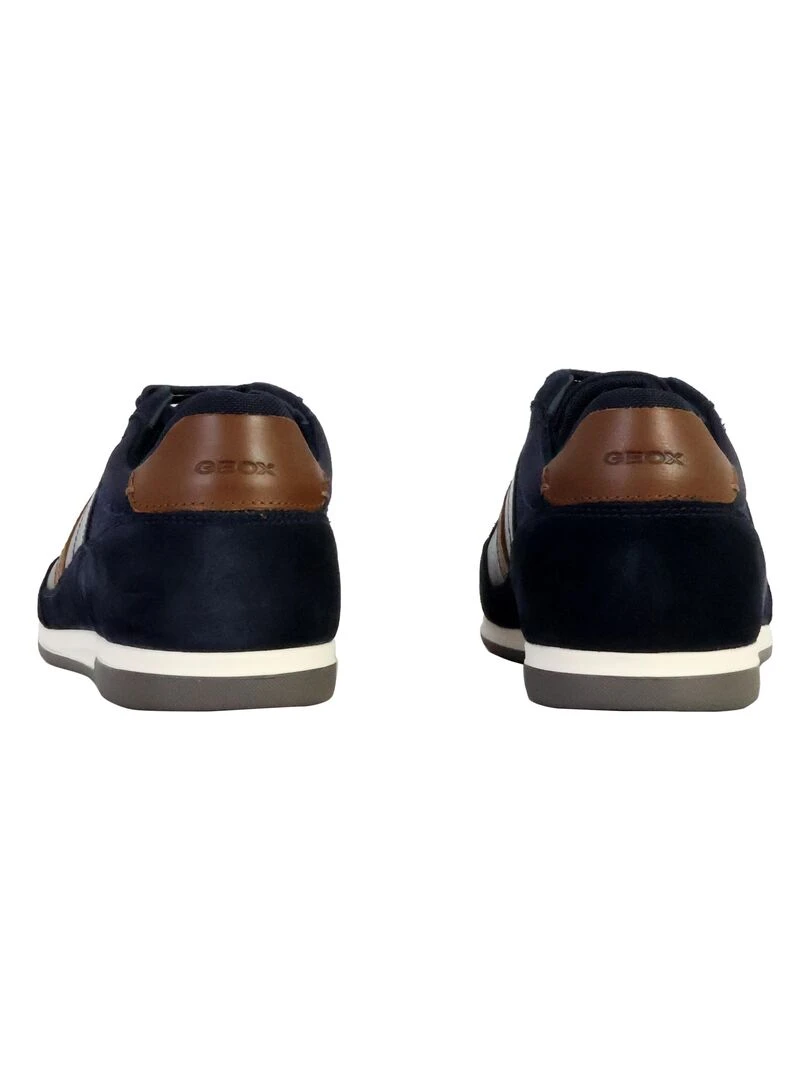 Basket Cuir Geox Renan   Bleu