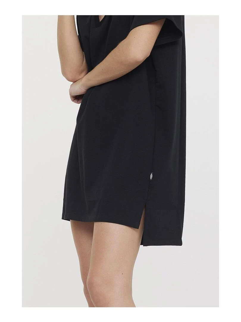 Lee Cooper   Robe manches courtes coton  LOLIK   Noir
