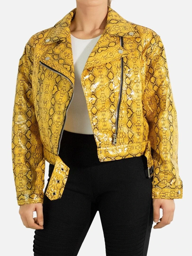 Blouson perfecto Kebello Jaune