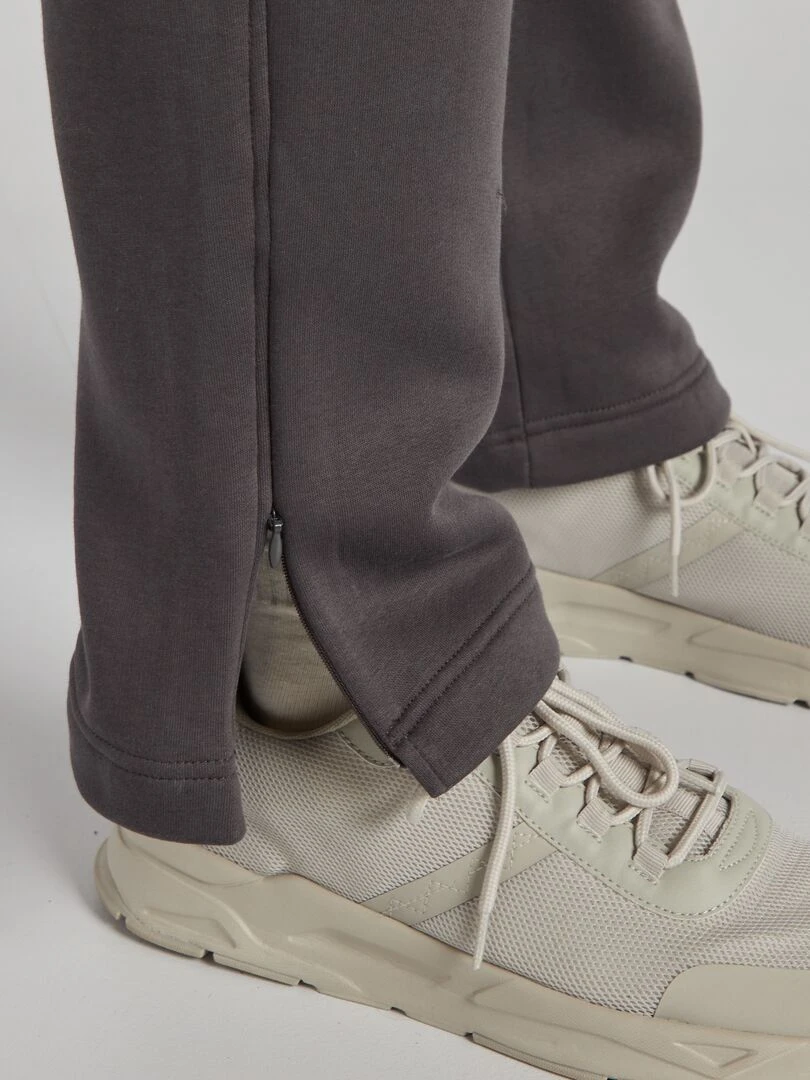 Jogging en molleton   gris