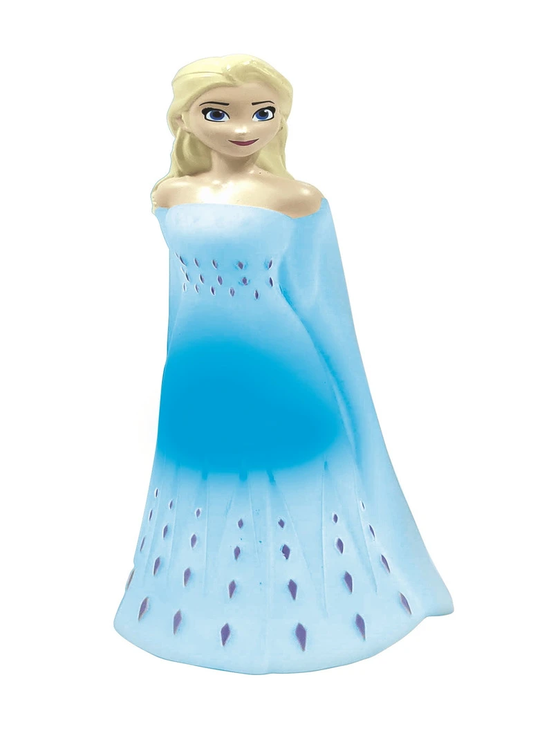 Veilleuse En 3d Avec Variation De Couleurs Design Elsa Reine Des Neiges Approx. 13cm Transparent