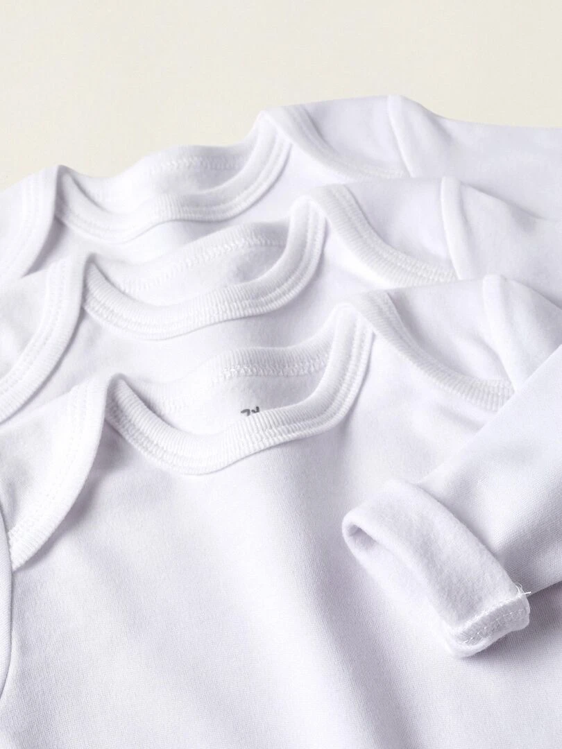 Pack 3 Pulls Intérieurs à Effet Thermique pour Bébé  ESSENTIALS LINE   Blanc