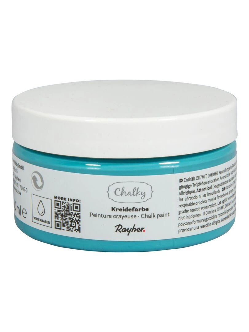 Peinture Craie Vert bleu Chalky Finish 100 ml N/A