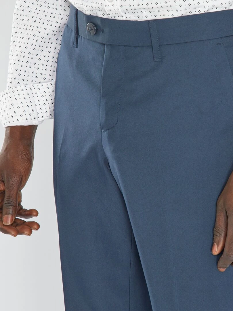 Pantalon de costume slim   Bleu marine