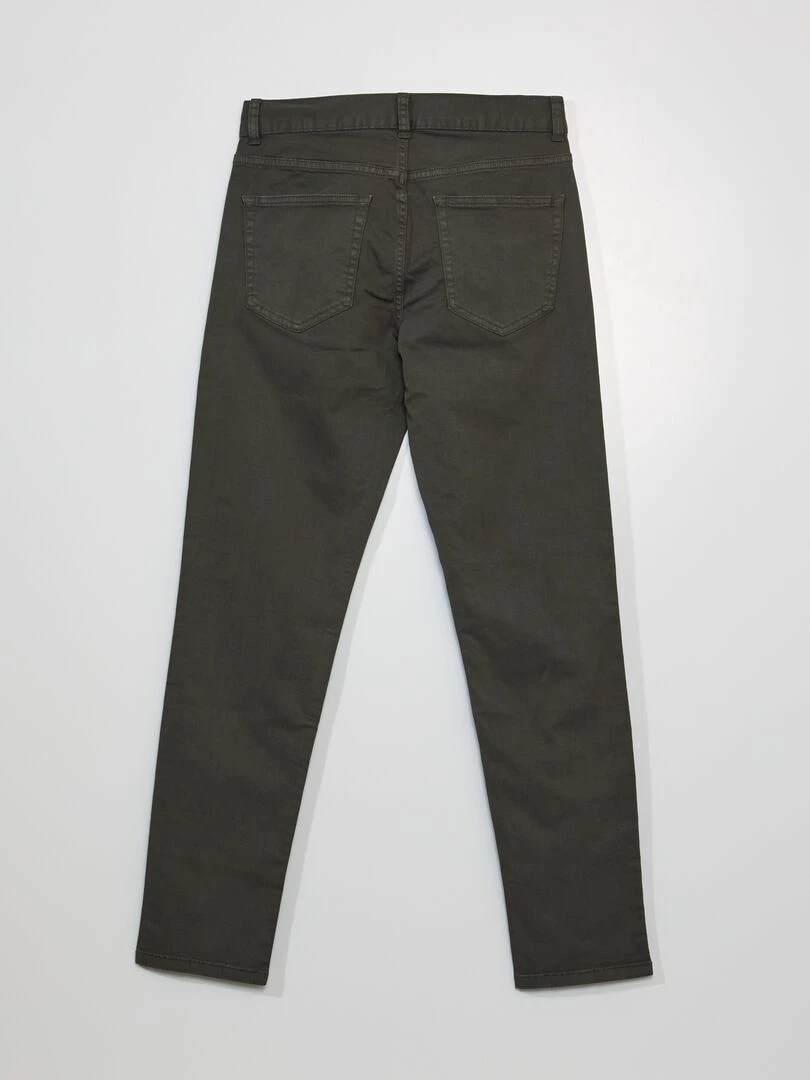 Jean slim 5 poches L32 kaki