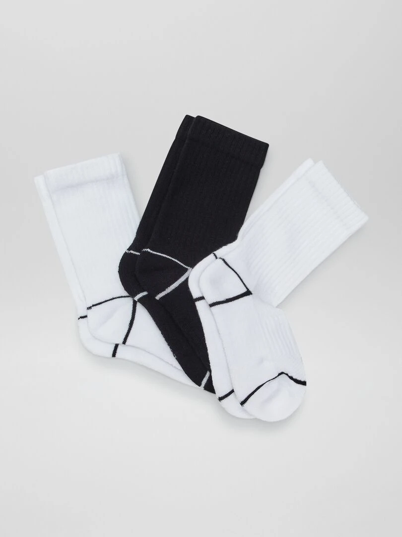Chaussettes de sport Blanc/noir