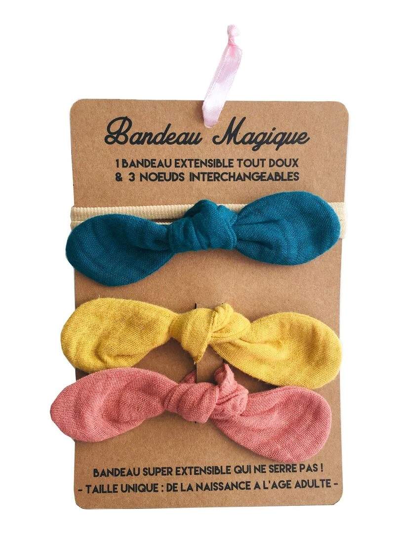 Bandeau cheveux enfant bandeau magique Tendance Multicolore