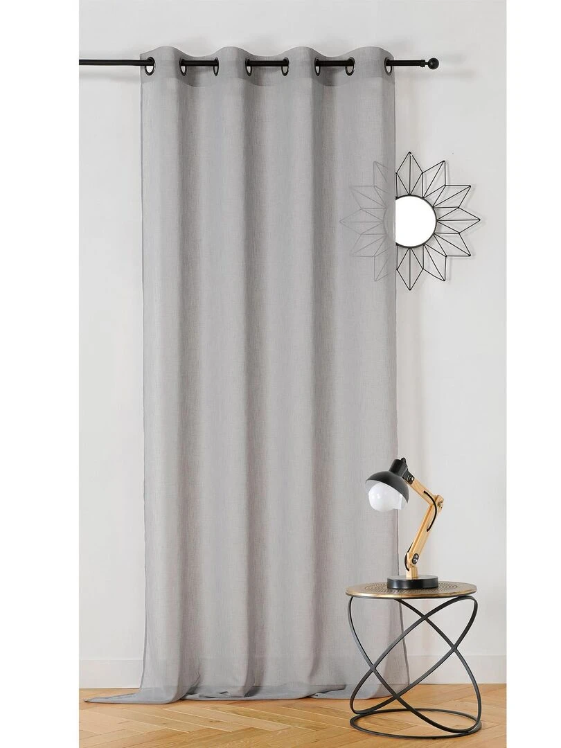 Voilage Effet de rayures Gris clair