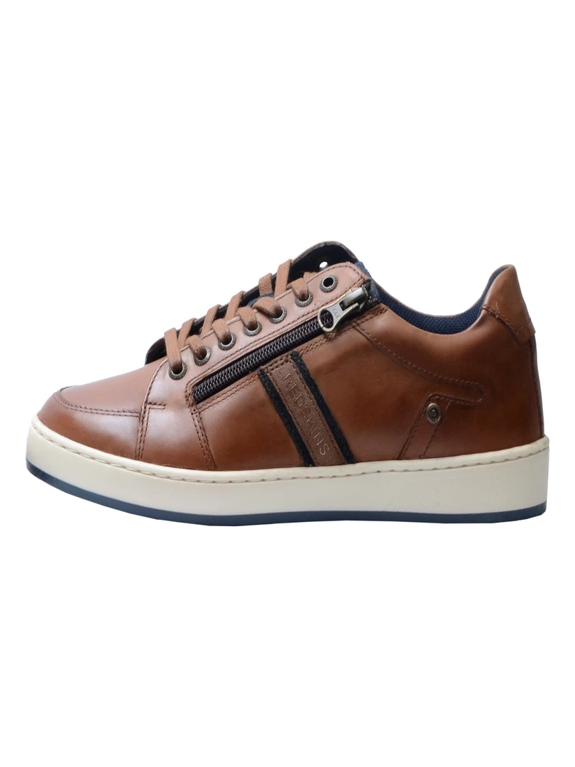 Basket Cuir Redskins Marial Bleu