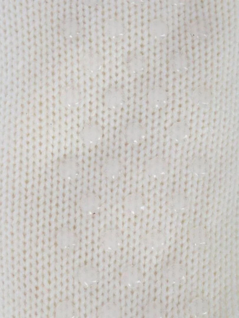 Chaussettes tricot taille unique ivoire Blanc