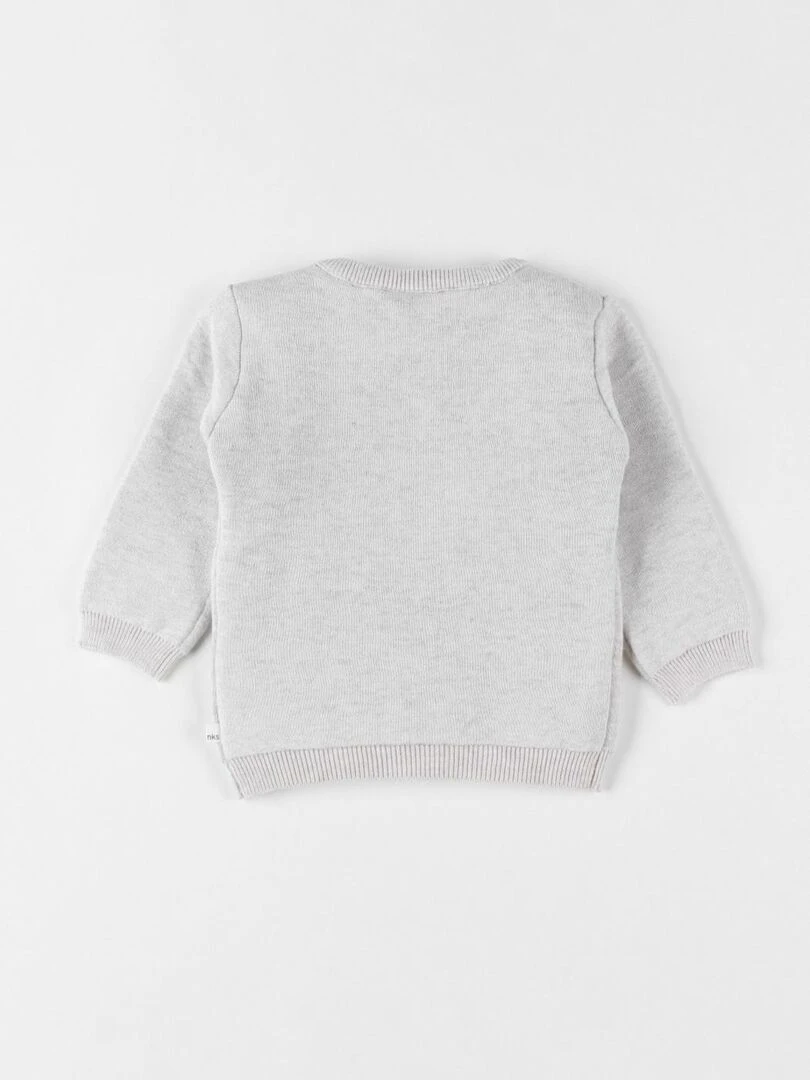 Pull tricot Noël chiné Noukie's Beige