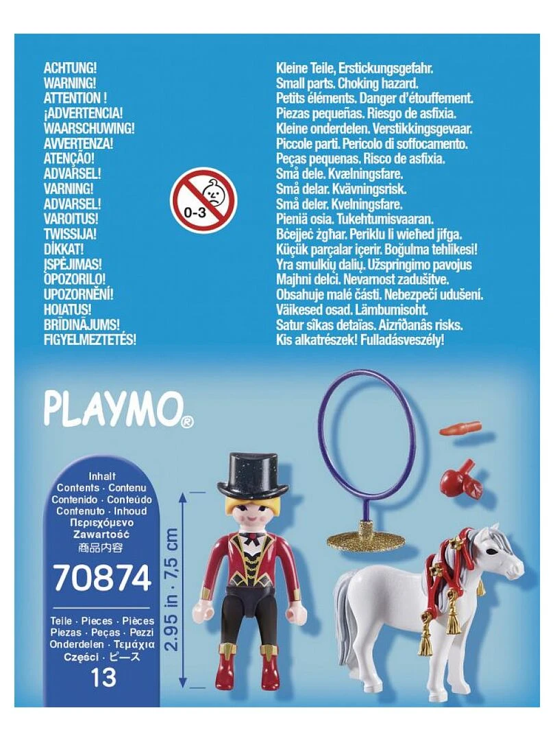 70874 'playmobil' Special Plus Artiste Avec Poney   N/A