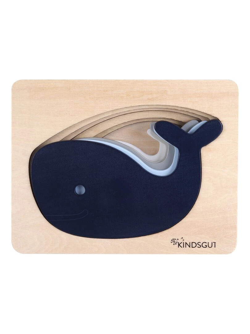 Puzzle animaux baleine en bois N/A
