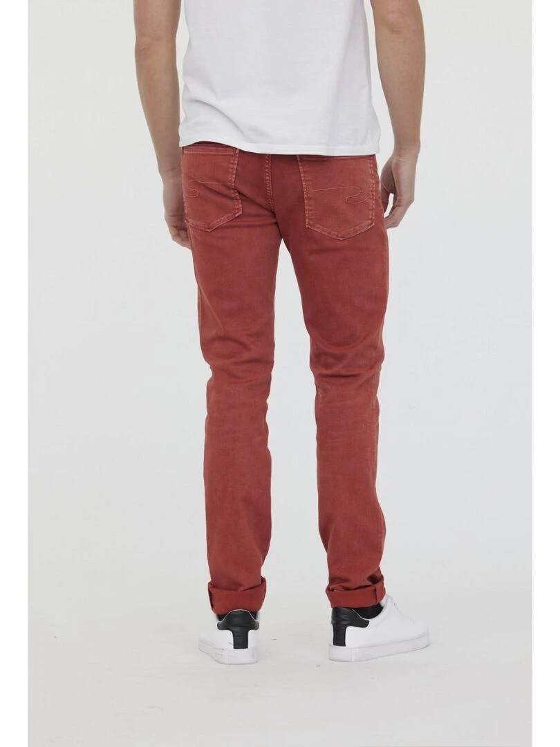 Lee Cooper   Pantalon coton slim LC030   Orange