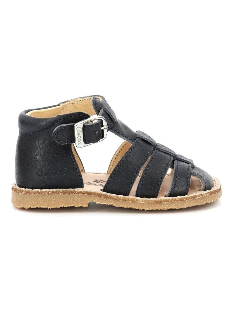 Sandales Cuir Binosmo Bleu marine