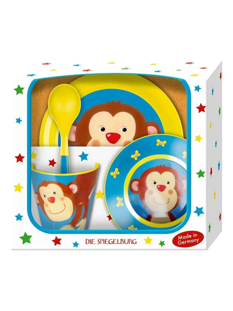 Vaisselle Coffret Cadeau Singe Vilains Petits Coquins N/A