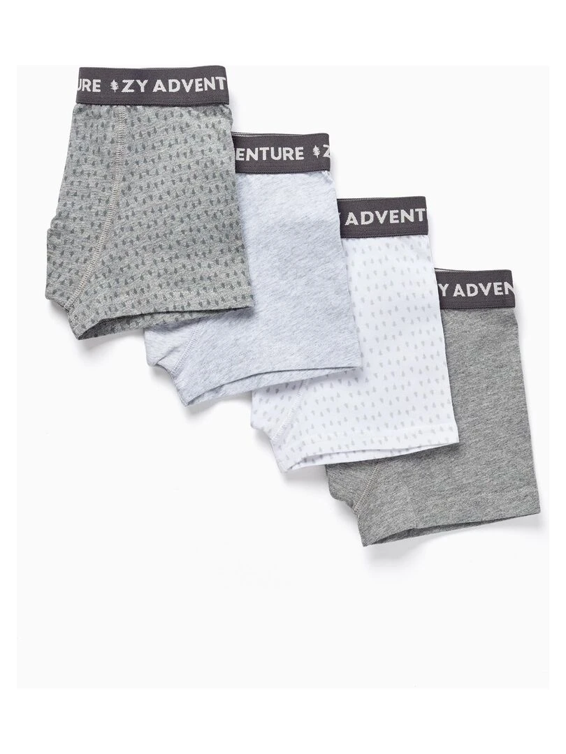 Pack 4 Boxers en Coton pour Garçon 'Aventure' ESSENTIALS LINE Multicolore