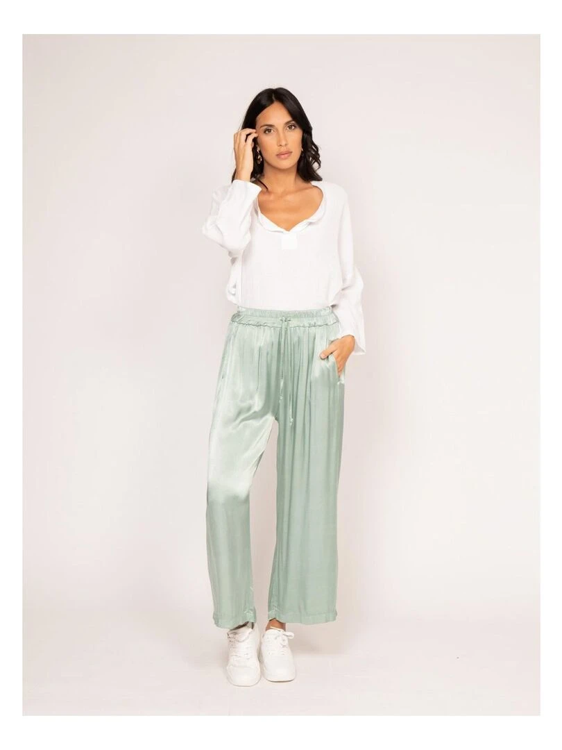 Pantalon fluide ELSITA   Vert