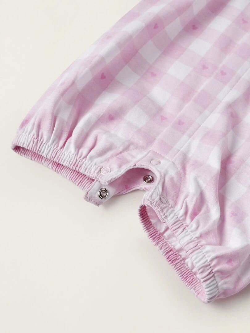 Pyjama Combinaison pour Bébé Fille manches longues ESSENTIALS LINE   Rose clair