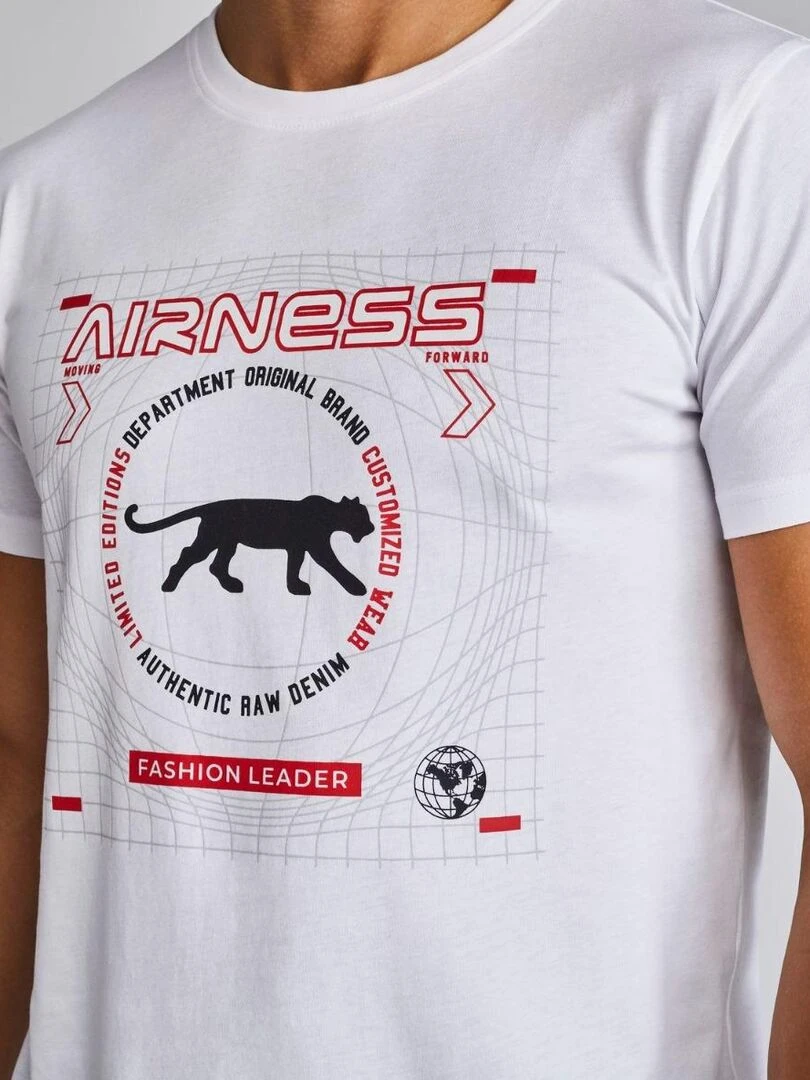 TEE SHIRT DATA Airness   Blanc
