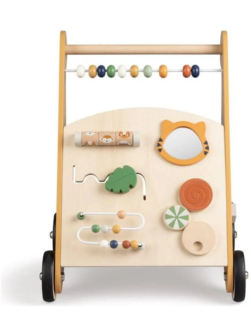 Chariot de marche en bois Faune   Sebra   Beige