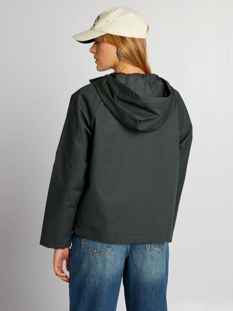 Parka courte déperlante   Kaki