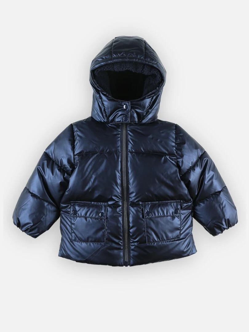 Manteau avec fermeture éclair dorée    Noukie's   Bleu