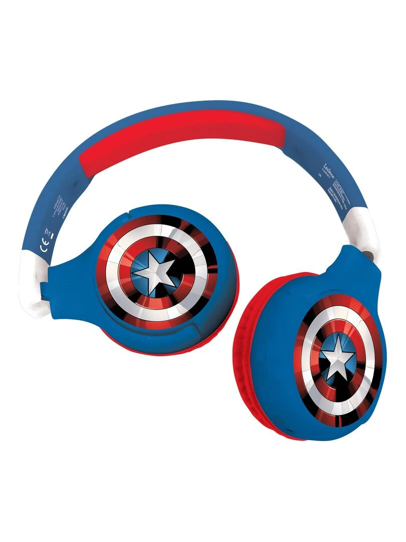 Casque 2 En 1 Bluetooth® Et Filaire Limitation De Son Design Avengers N/A