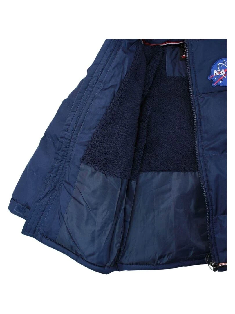 Nasa Doudoune garçon imprimé logo Bleu marine
