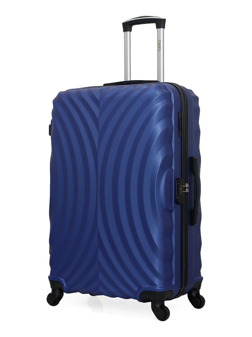 Lot de 4 Valises Rigides Grand Format  Taille Moyenne  Cabine et Cabine XXS LAGOS M   Bleu marine