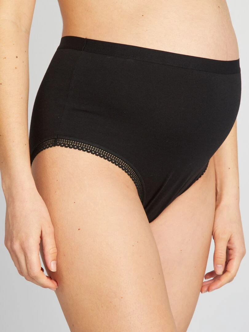 Lot de 2 culottes maternité noir