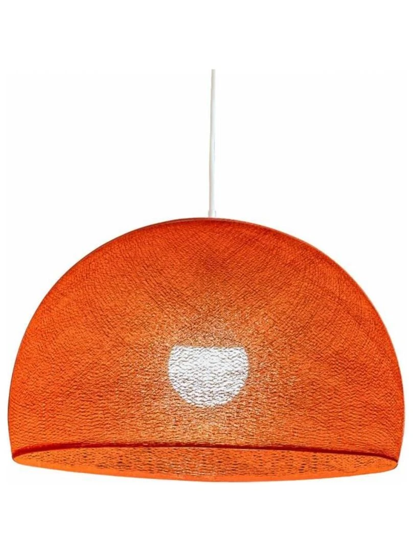 Abat jour coupole orange fifty 67 avec suspension simple Orange