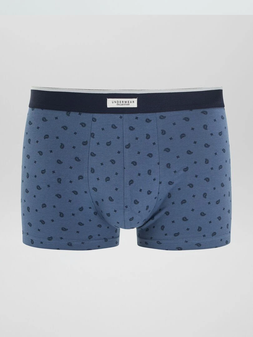 Lot 3 boxers stretch   Bleu/rose