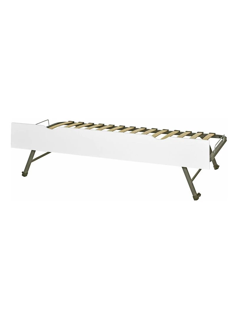Sommier gigogne avec façade 2 mains Makuria AKITEN RETAIL Blanc