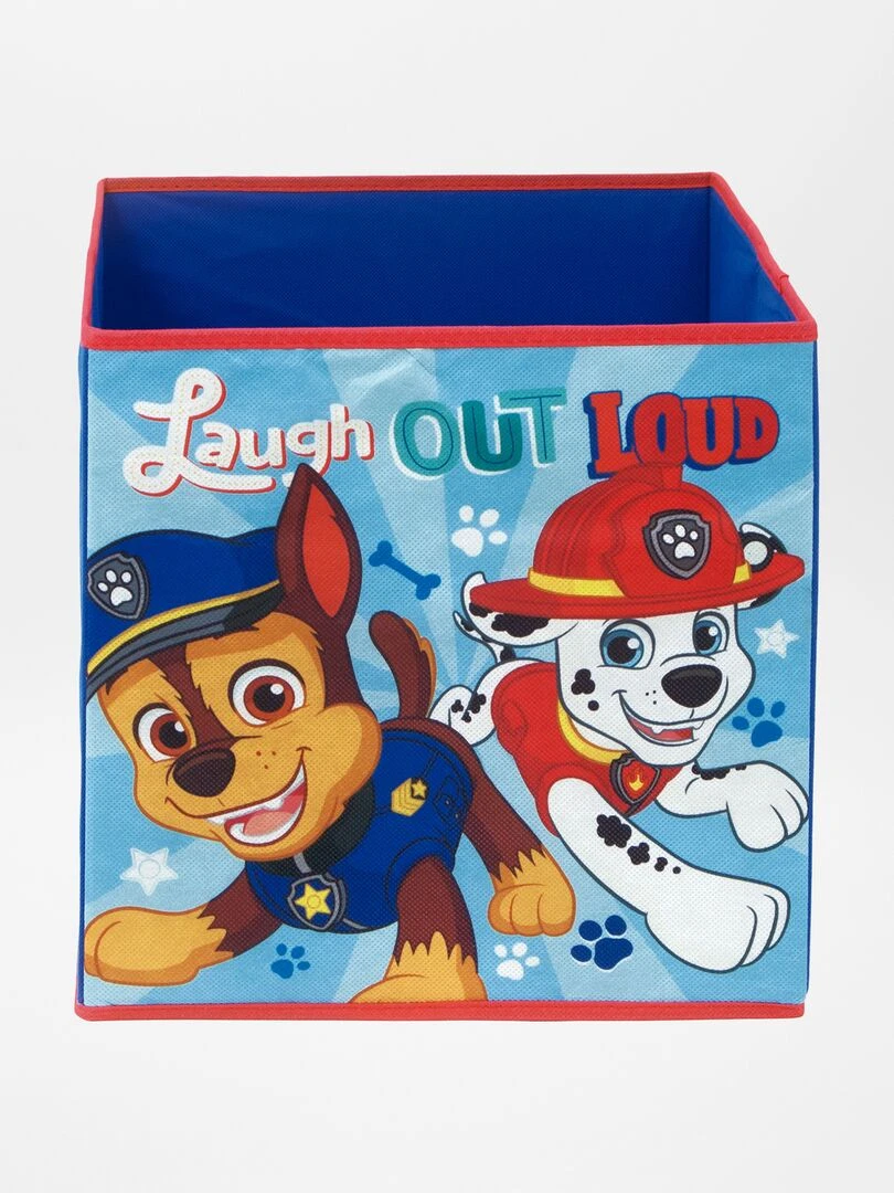 Cube de rangement 'Pat Patrouille' bleu