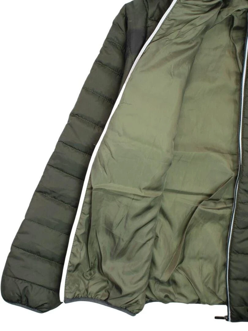 Nasa   Parka homme imprimé logo   Kaki