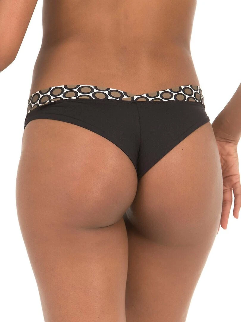 Bas maillot de bain taille haute Lunares marron   Marron