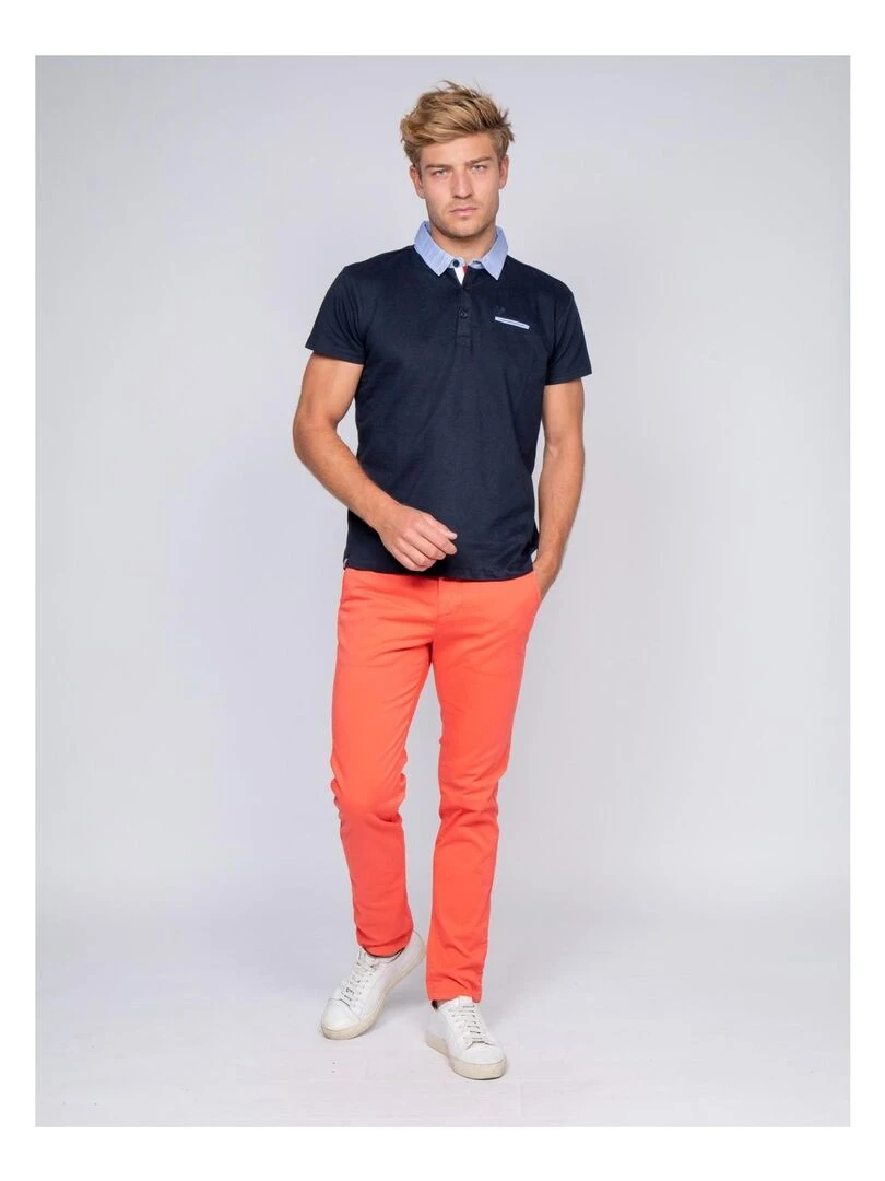 Polo PINOLE   Bleu marine