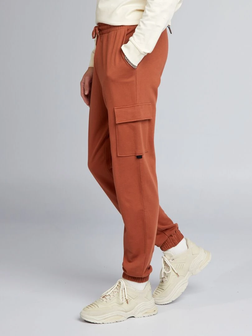 Pantalon de jogging style cargo   Marron