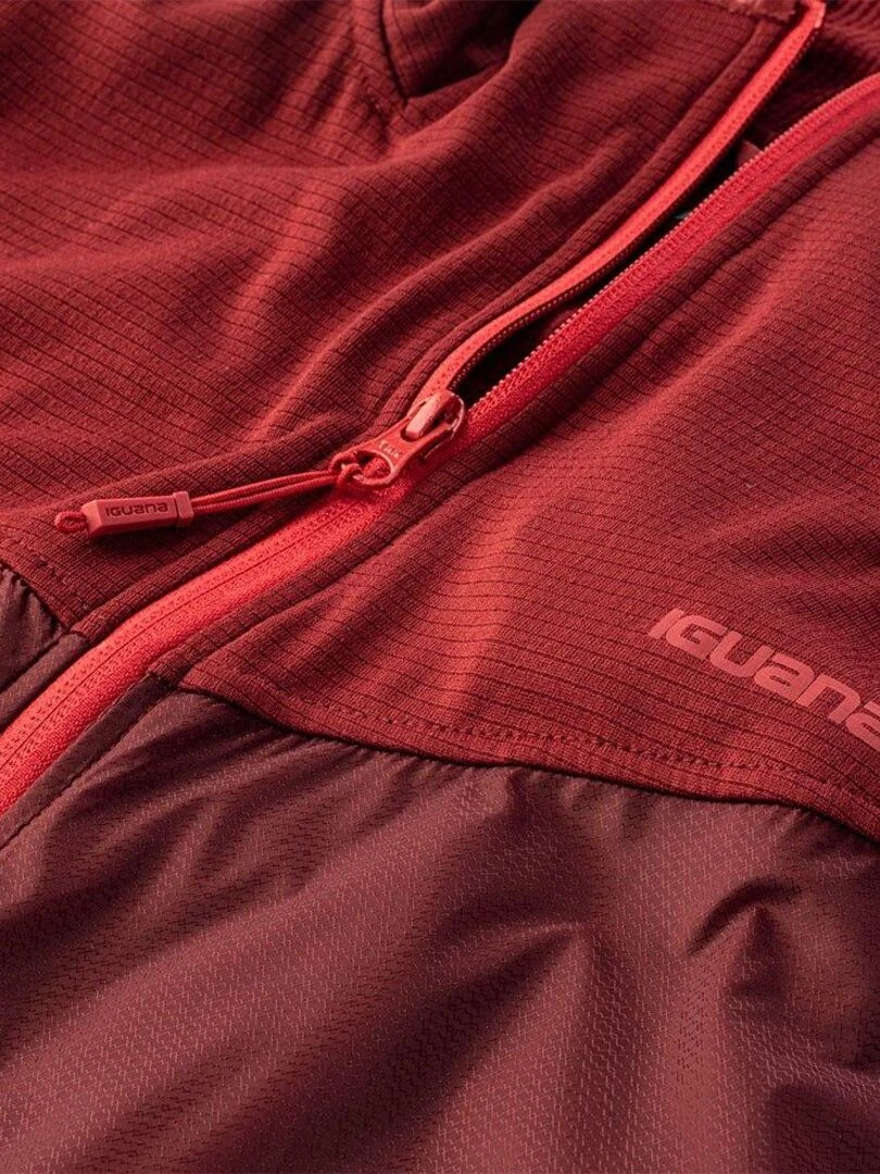 Iguana   Veste à capuche SCONE   Rouge foncé