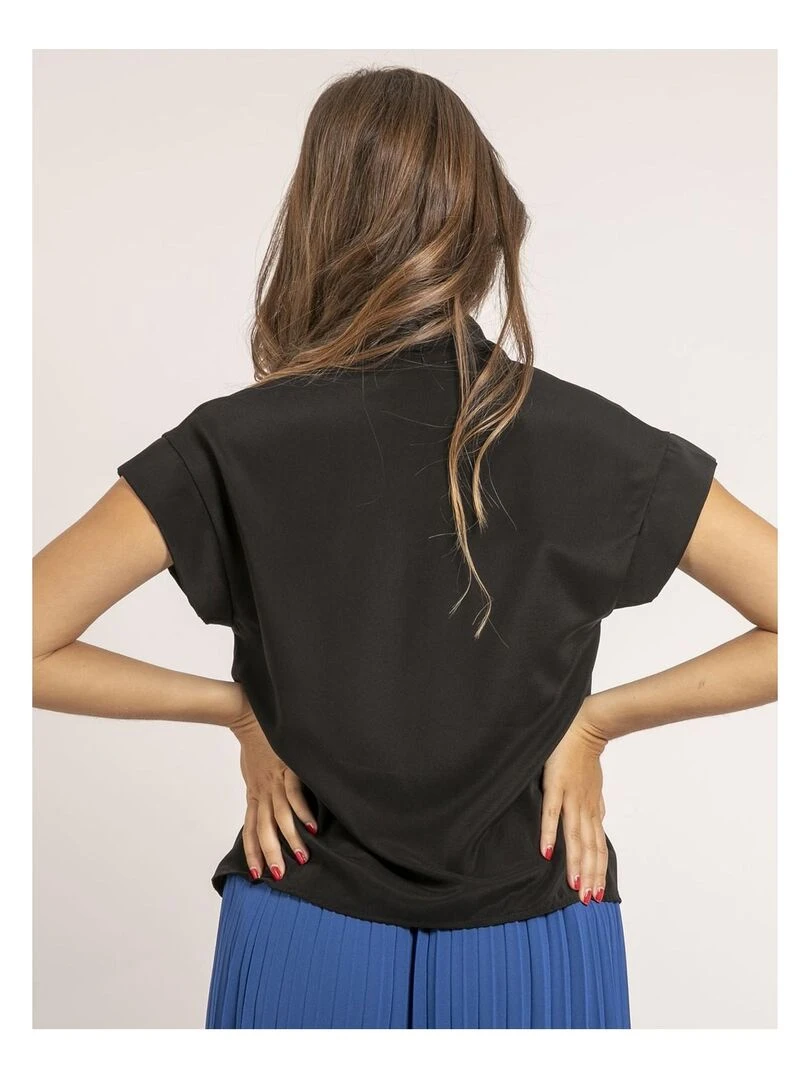 Blouse col V FATNA Noir